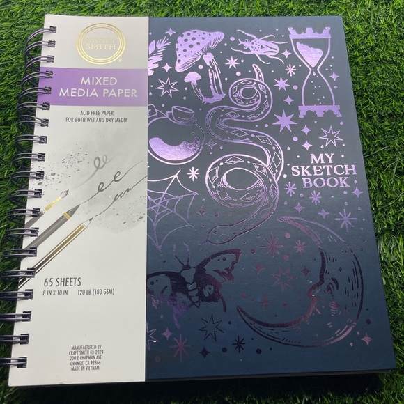 Craft Smith Mixed Media Paper Hardcover Spiral Bound Binder/Sketch Book, NWT - Picture 2 of 8